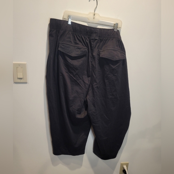 Lane bryant size 26 black drawstring pullon wide leg capri - Picture 3 of 6